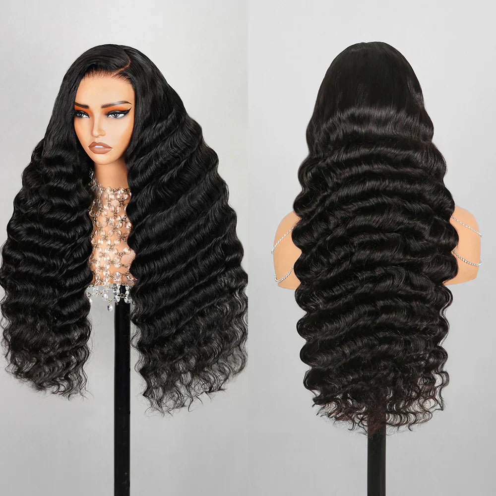 6x6 Pre-cut Glueless Wig - Deep Wave