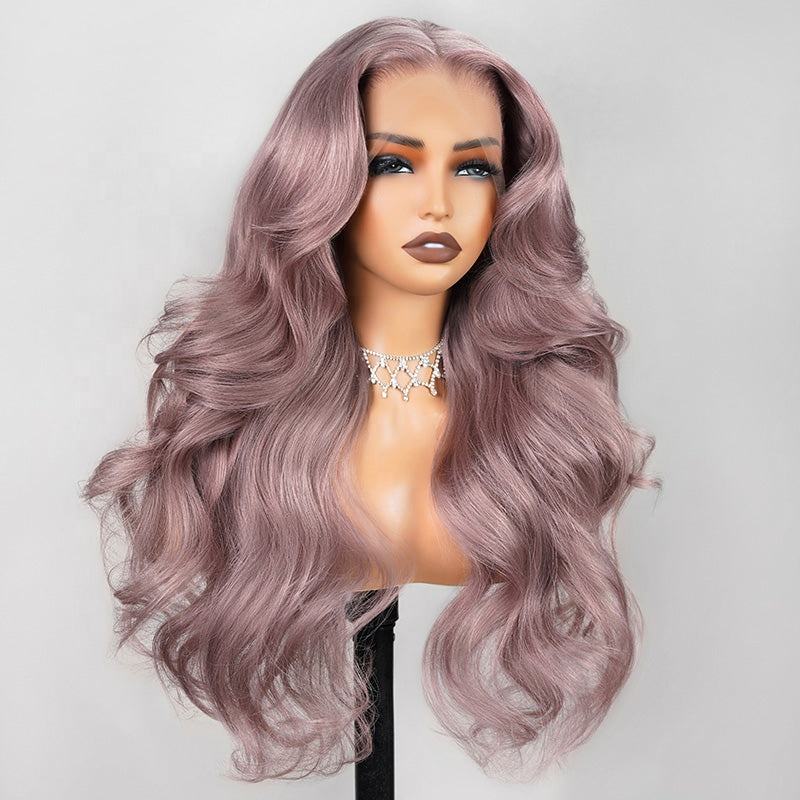 Ash Purple 6x6 Pre-Cut Glueless Wig