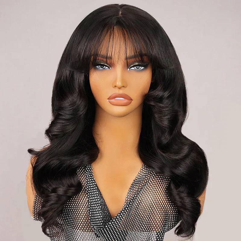 6x6 Glueless Wig with Bangs