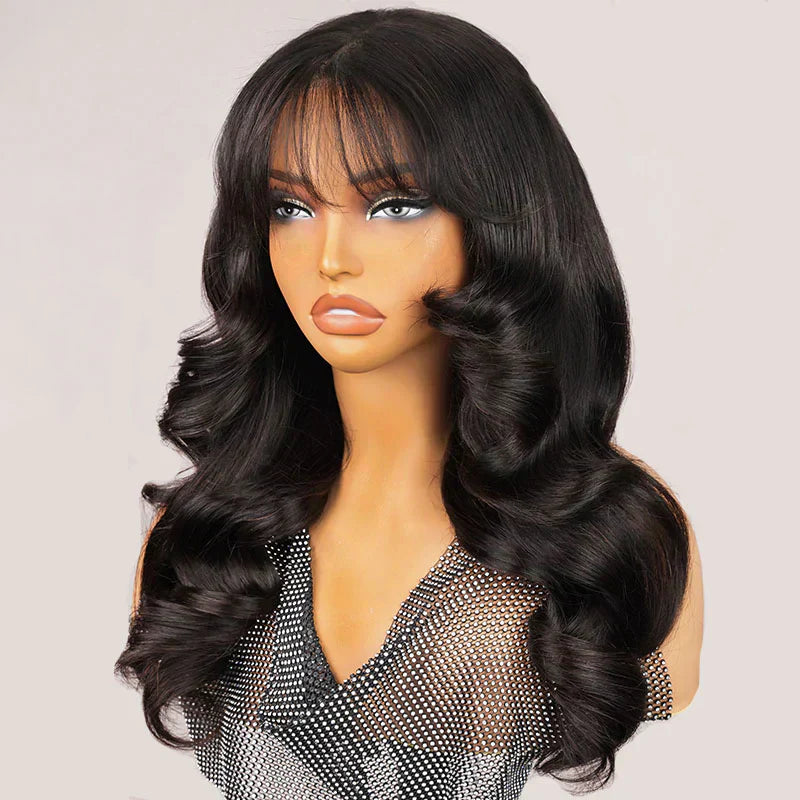 6x6 Glueless Wig with Bangs