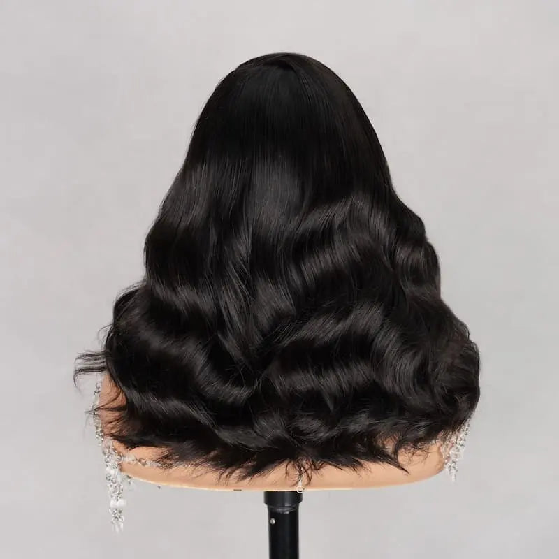 6x6 Body Wave Pre-cut Short Hair Glueless Wig