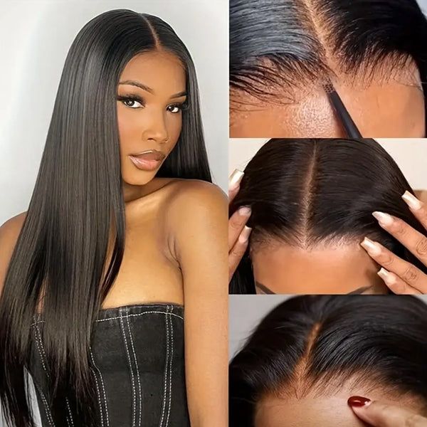 6x6 Pre-cut Glueless Wig - Straight