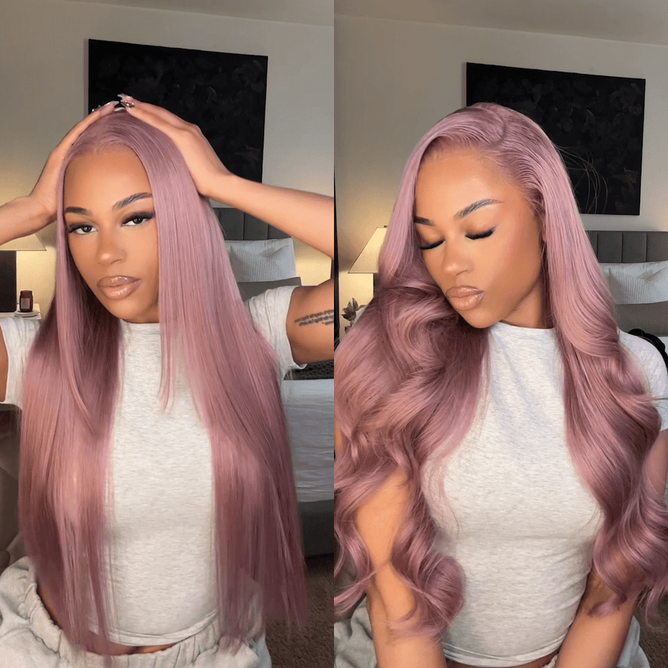 Ash Purple 6x6 Pre-Cut Glueless Wig
