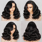 6x6 Body Wave Pre-cut Short Hair Glueless Wig
