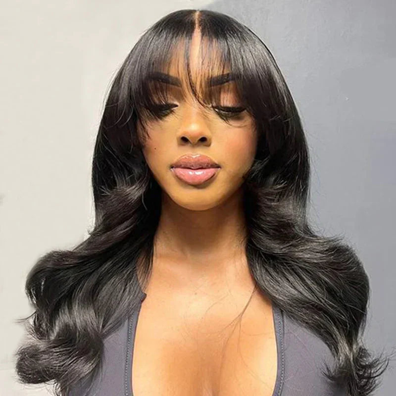 6x6 Glueless Wig with Bangs
