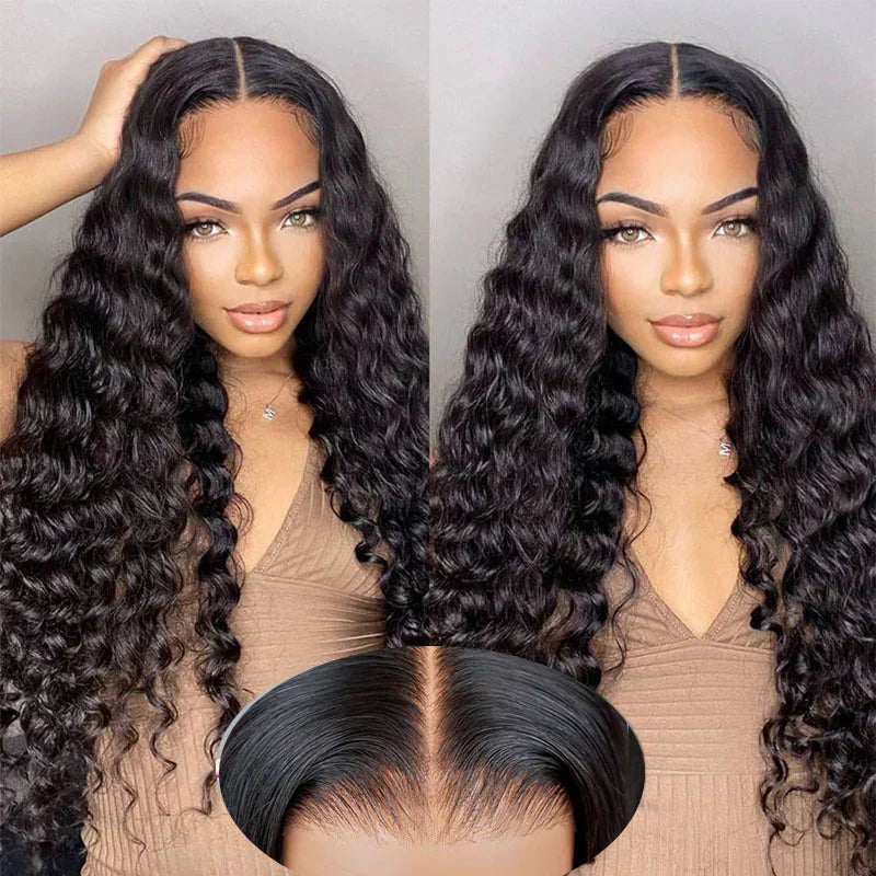 6x6 Pre-cut Glueless Wig - Deep Wave